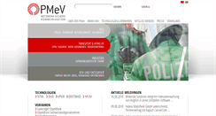 Desktop Screenshot of pmev.de